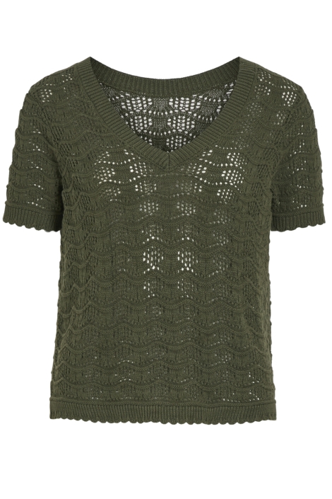 Vila vicoby v-neck s/s knit top